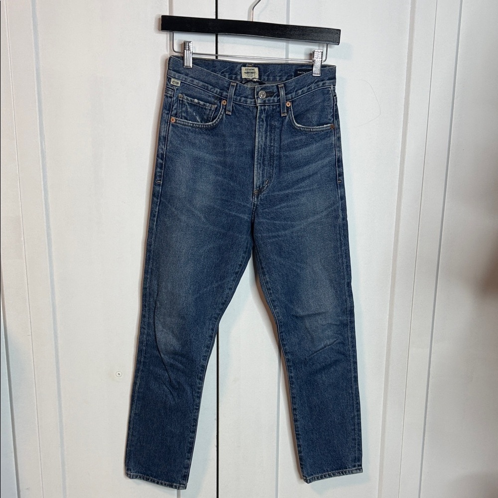 Citizens Of Humanity - 24 - Premium Vintage High Rise Slim Straight Dark Jeans